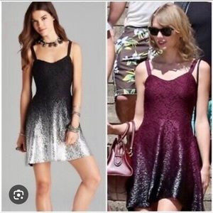 Free people ombré foil dress size small